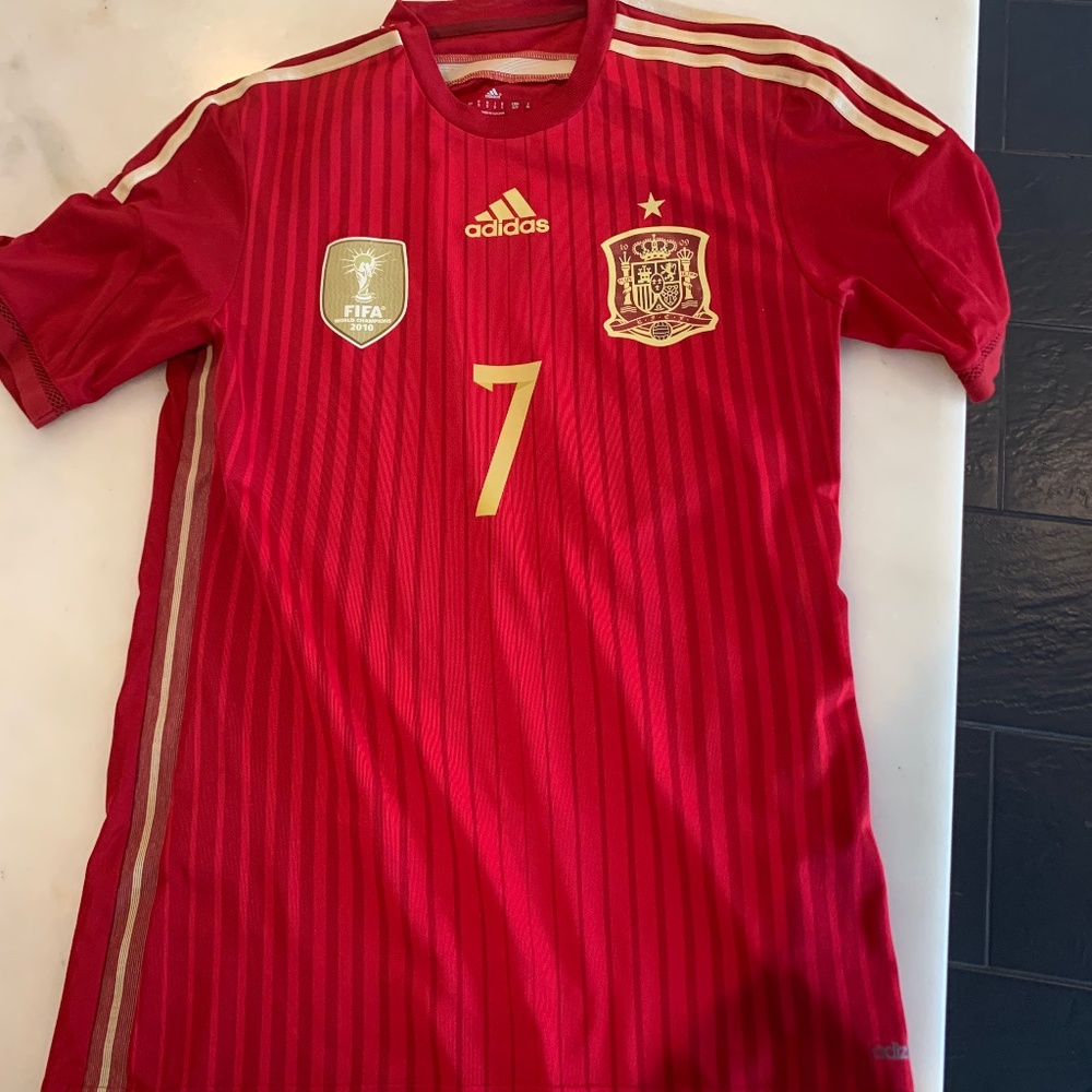 Spain national David Villa soccer jersey